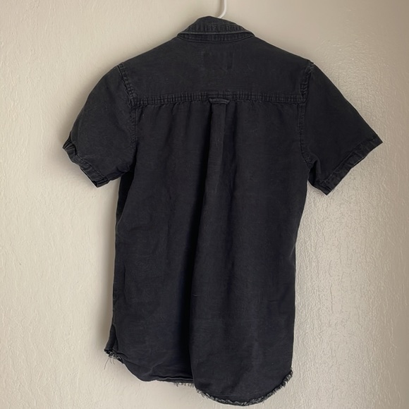 Black Denim Button Up - Picture 5 of 5